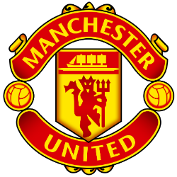 Manchester United plc logo.